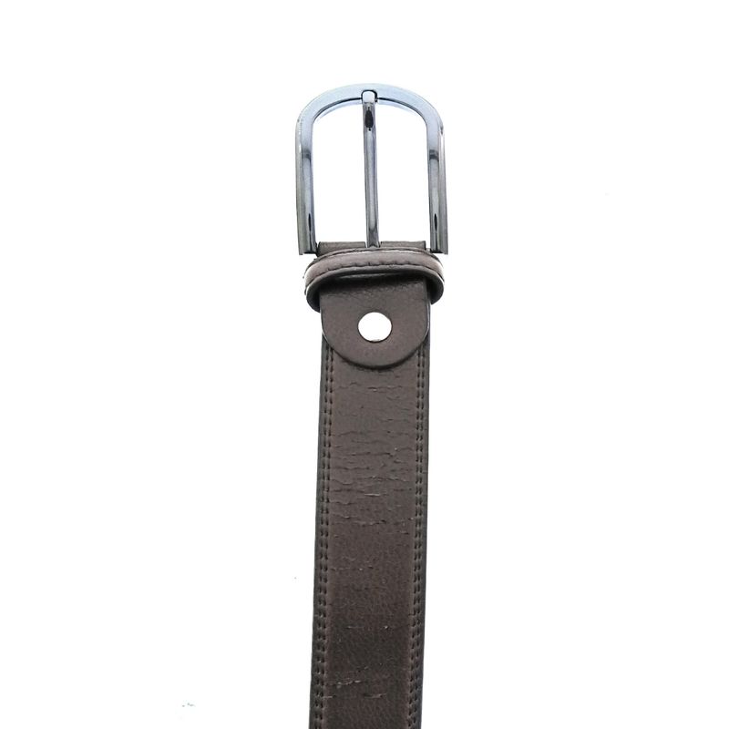Pierre Cardin Brown Round Buckle Mens Adjustable Belt